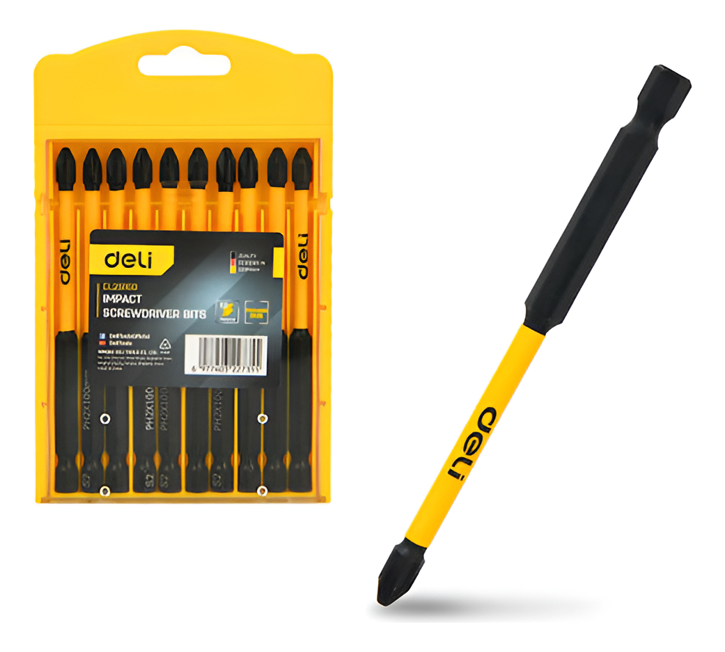 Punta Atornilaldor Impacto Ph2 100mm X 10 Deli