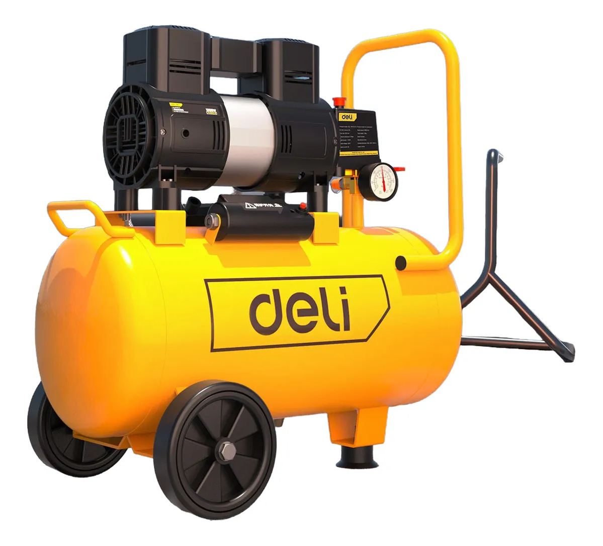 Compresor De Aire Deli Inflador De Llanta Con Manómetro - Imagen 2