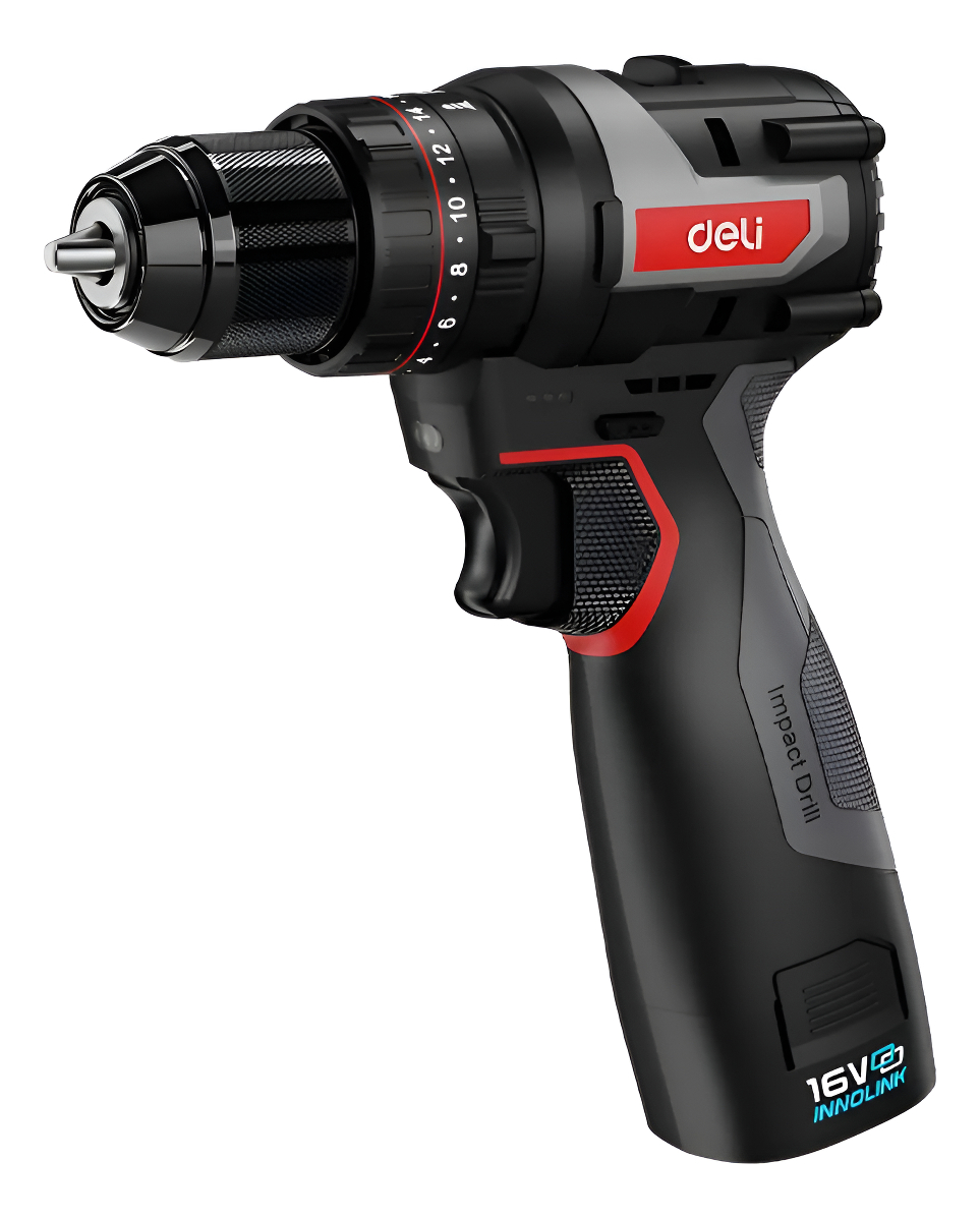 Taladro Atornillador Percutor Profesional 16v 2 Baterias