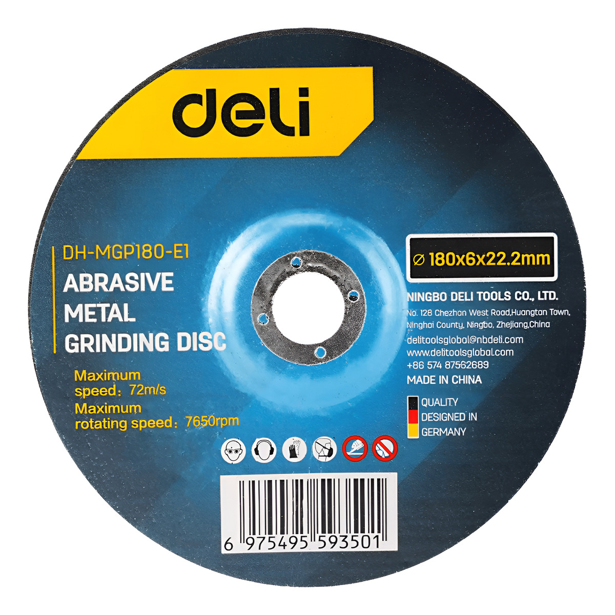 Disco Desvaste De Metal 180 Mm Deli