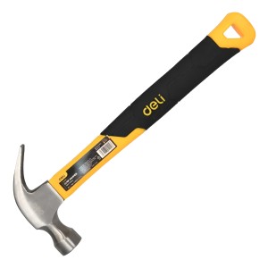 Martillo De Uña Mango De Fibra 250 Grs Deli