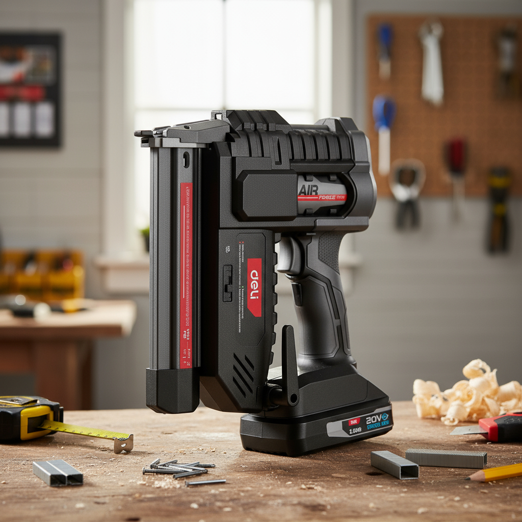 Clavadora A Batería 20v 2 Bat - Hasta 30mm Deli - Imagen 2