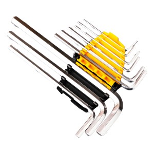 Juego Llaves Allen Largas Con Soporte 1.5 A 10 Mm Deli