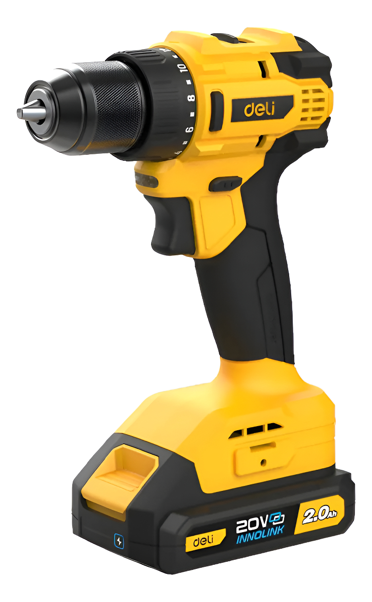 Taladro Atornillador 20 V 2 Baterias 2 Amp. Deli