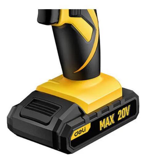 Taladro Atornillador Percutor 20 V 2 Baterias 2 Amp Deli - Imagen 3