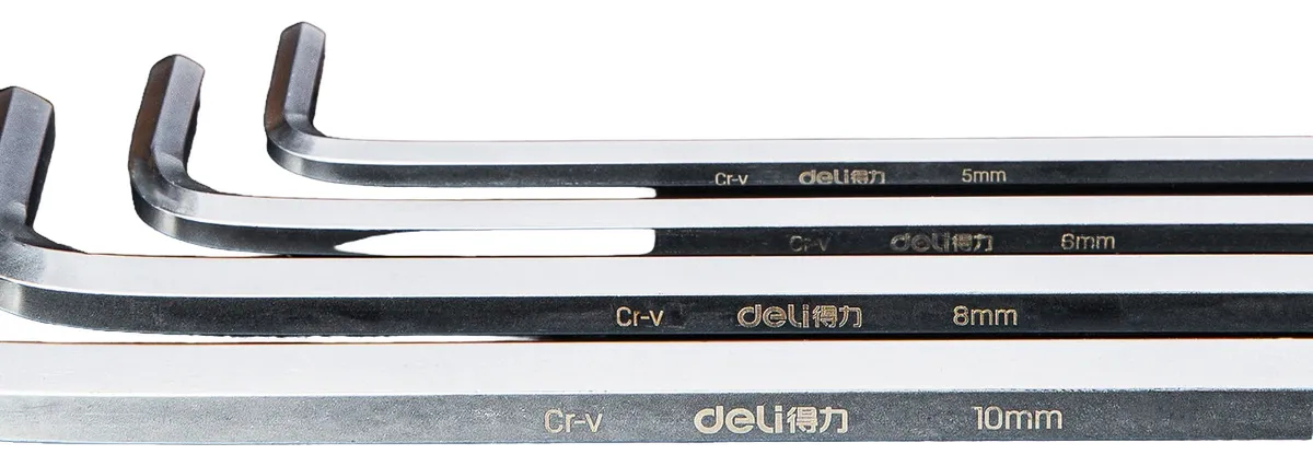 Juego De Llaves Allen Extra Largas 1.5 A 10mm Deli - Imagen 3