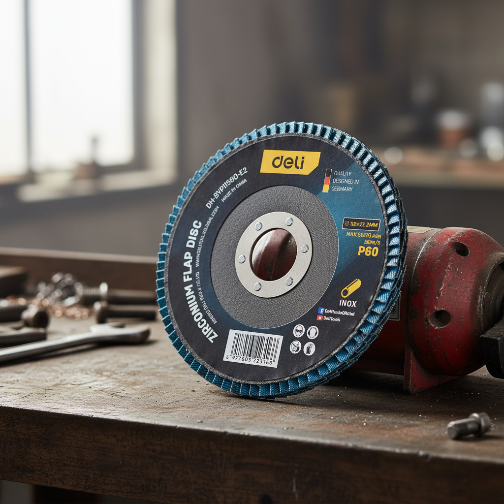 Disco Flap Zirconio 115 Mm Grano 60 X 10 - 10 Un Deli - Imagen 2