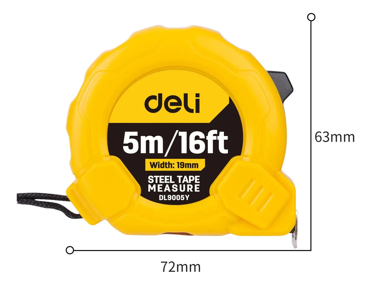 Cinta Métrica 5 M X 16mm Deli - Imagen 3