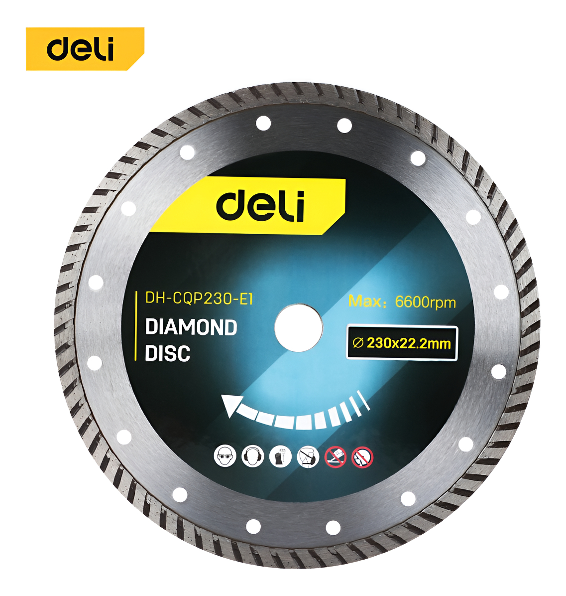 Disco De Corte - Diamantado Continuo 9 230x22.2 Mm Deli