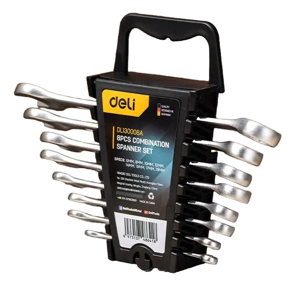 Juego De Llaves Combinadas 8 Pz. 6 A 19mm Deli - Imagen 3