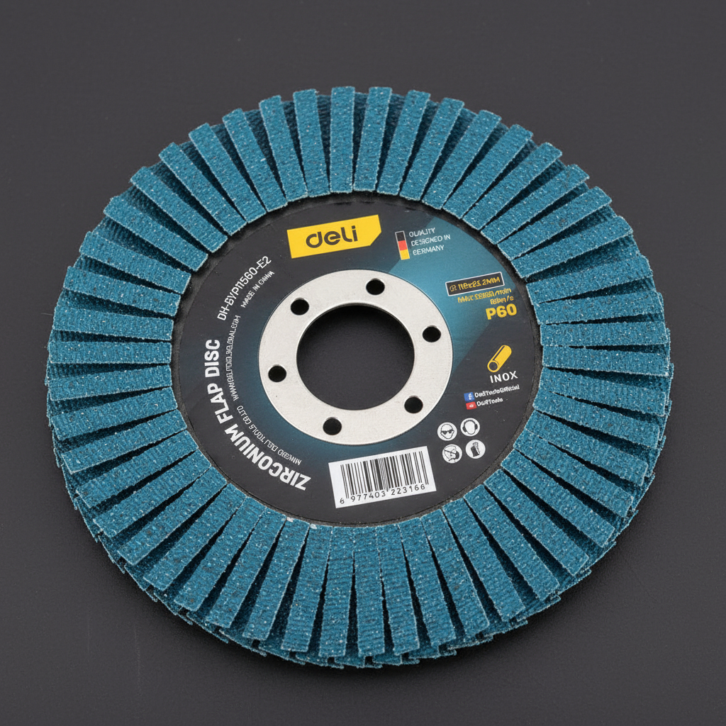 Disco Flap Zirconio 115 Mm Grano 60 X 10 - 10 Un Deli - Imagen 3