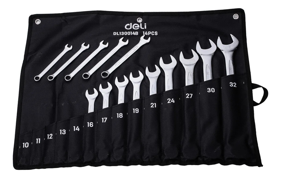 Juego De Llaves Combinadas 14 Pz. 10 A 32mm Deli - Imagen 2