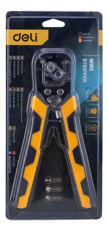 Alicate Pelacables Automatico 0.2- 6 Mm Deli - Imagen 3