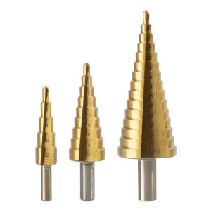 Juego Broca Escalonada 4 A 12, 4 A 20, 4 A 32 Mm Deli