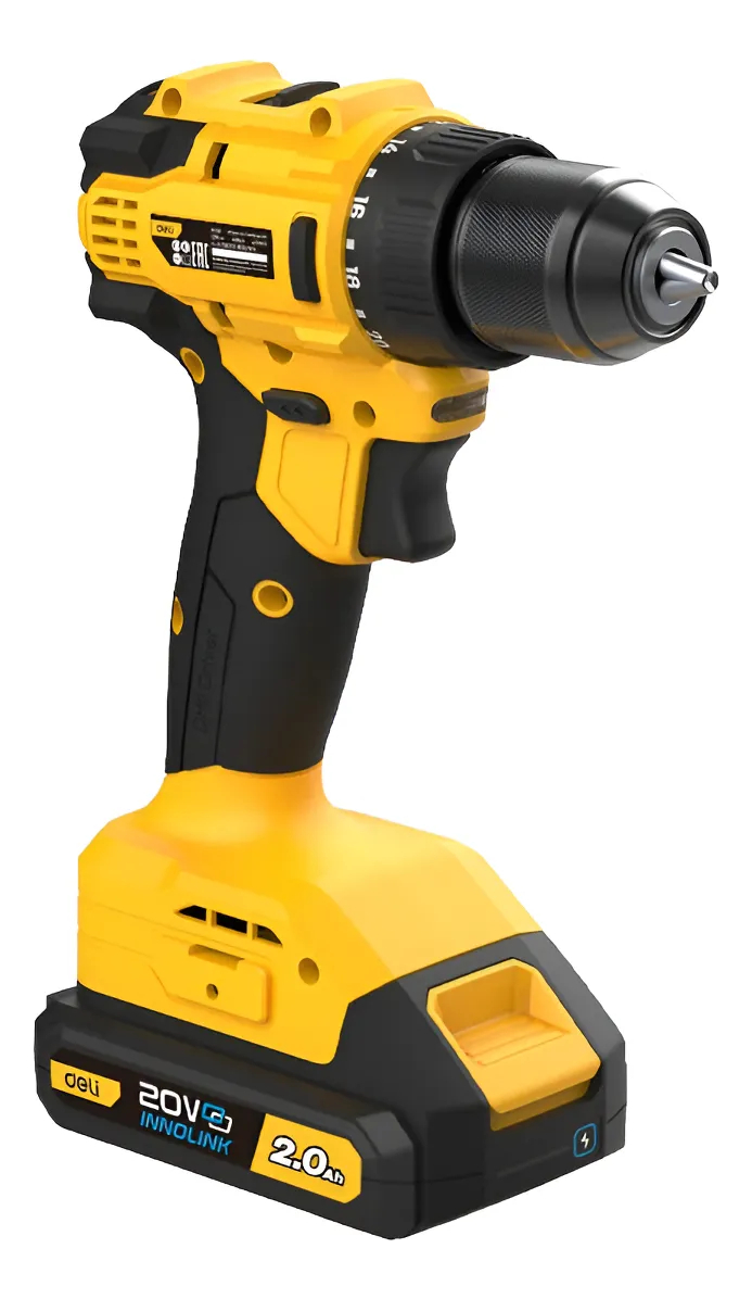 Taladro Atornillador 20 V 2 Baterias 2 Amp. Deli - Imagen 3