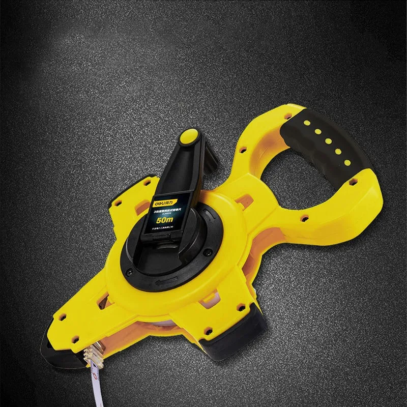 Cinta Métrica Metálica Acero Al Carbono 50mx12.5 Deli - Imagen 2