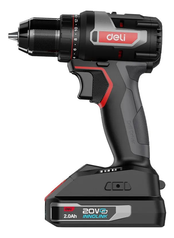 Taladro Atornillador Profesional 20v 2 Baterías Deli - Imagen 3