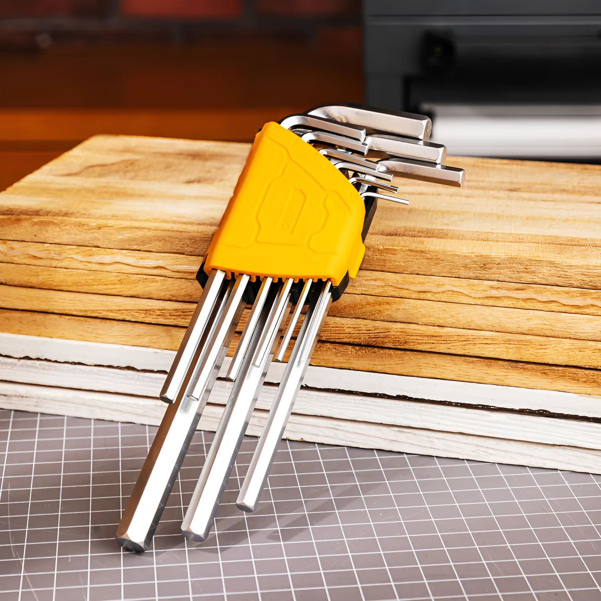 Juego Llaves Allen Largas Con Soporte 1.5 A 10 Mm Deli - Imagen 2