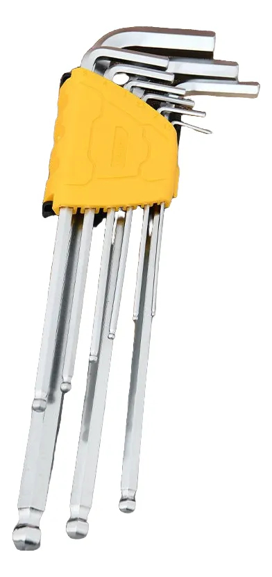 Juego De Llaves Allen Extra Largas C/bola 1.5 10mm Deli - Imagen 2