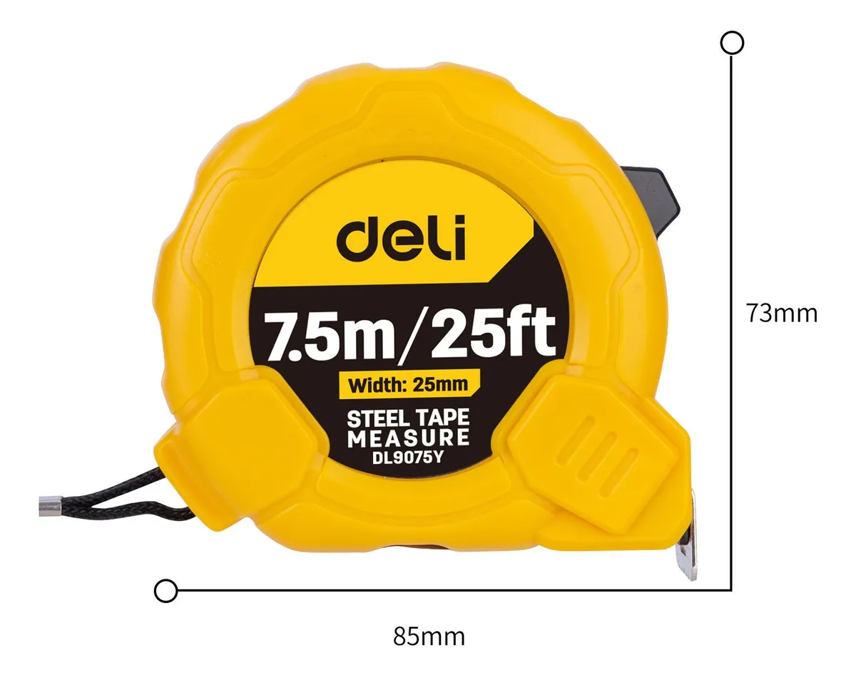 Cinta Métrica 7.5 M X 25mm Deli - Imagen 3