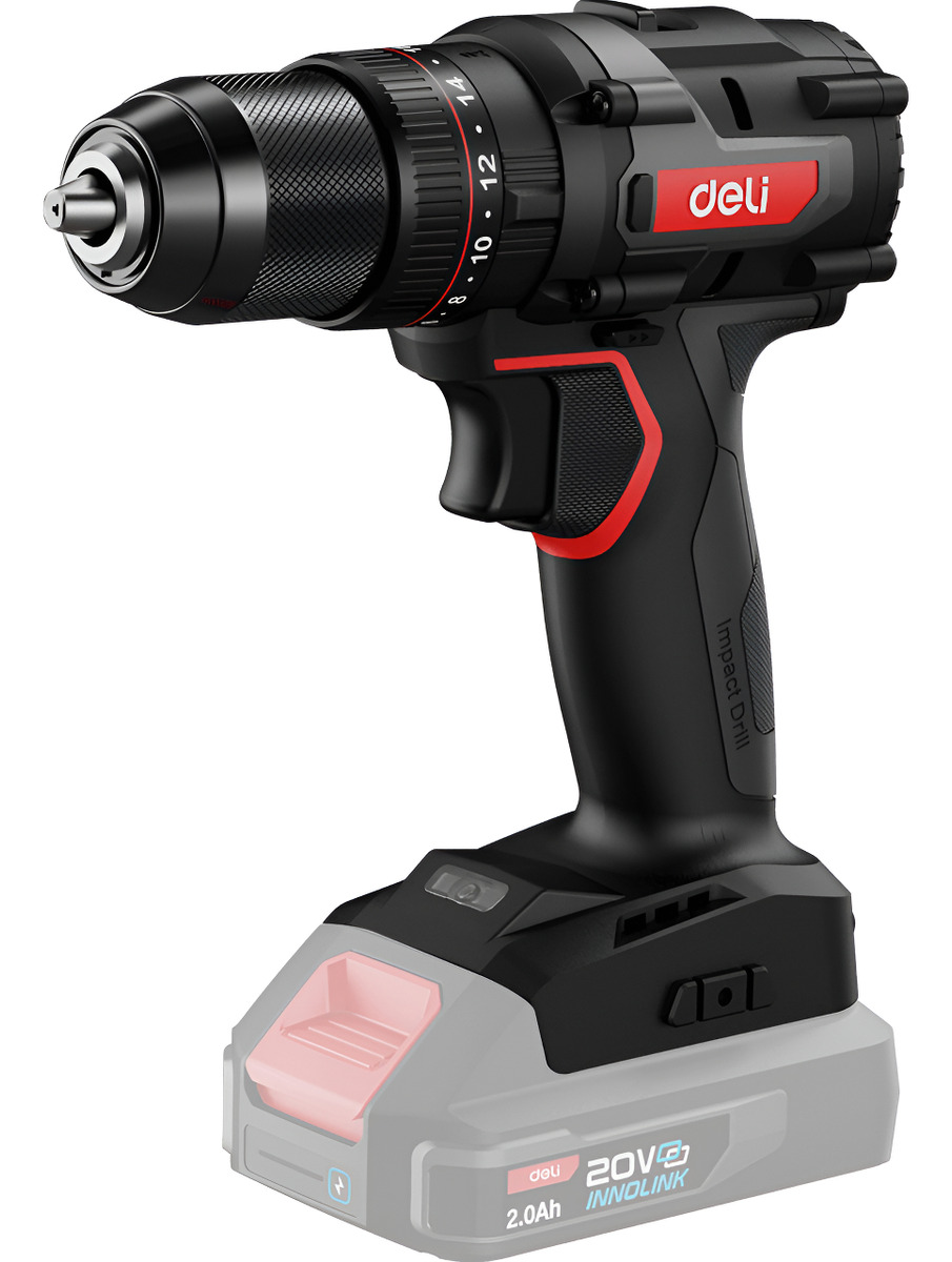 Taladro Atornillador Percutor (s/batería) Deli