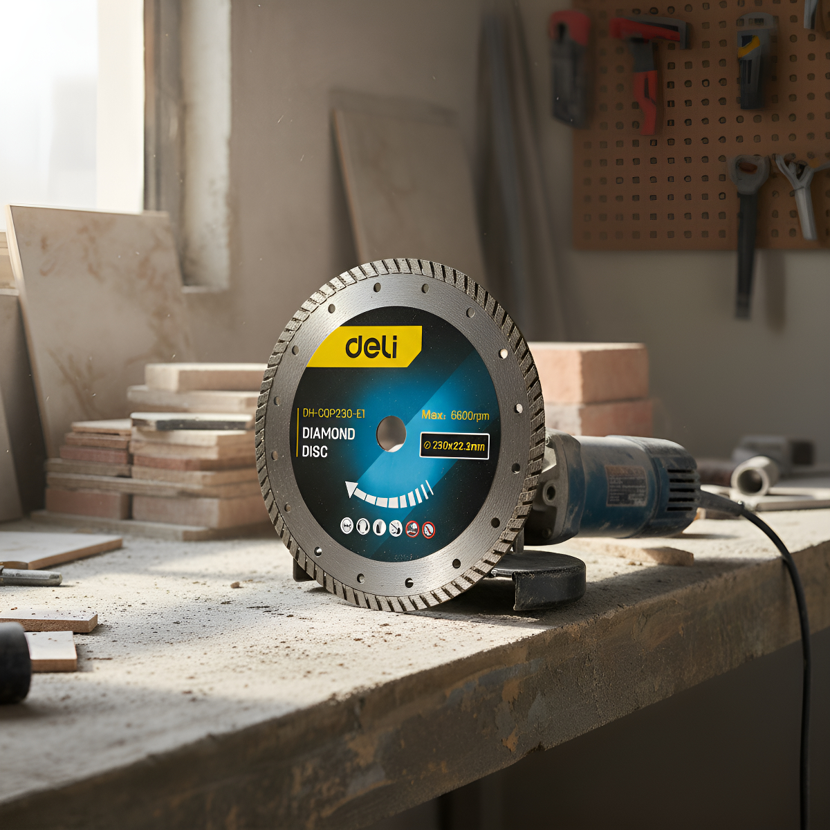 Disco De Corte - Diamantado Continuo 9 230x22.2 Mm Deli - Imagen 2