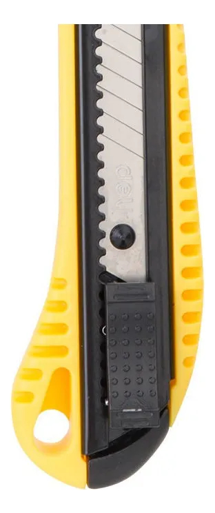 Trincheta - Cutter Plástica Con Traba 18mm Deli - Imagen 2