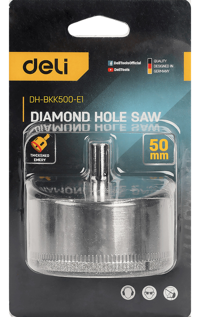 Sierra Copa Diamantada 50 Mm Deli - Imagen 2