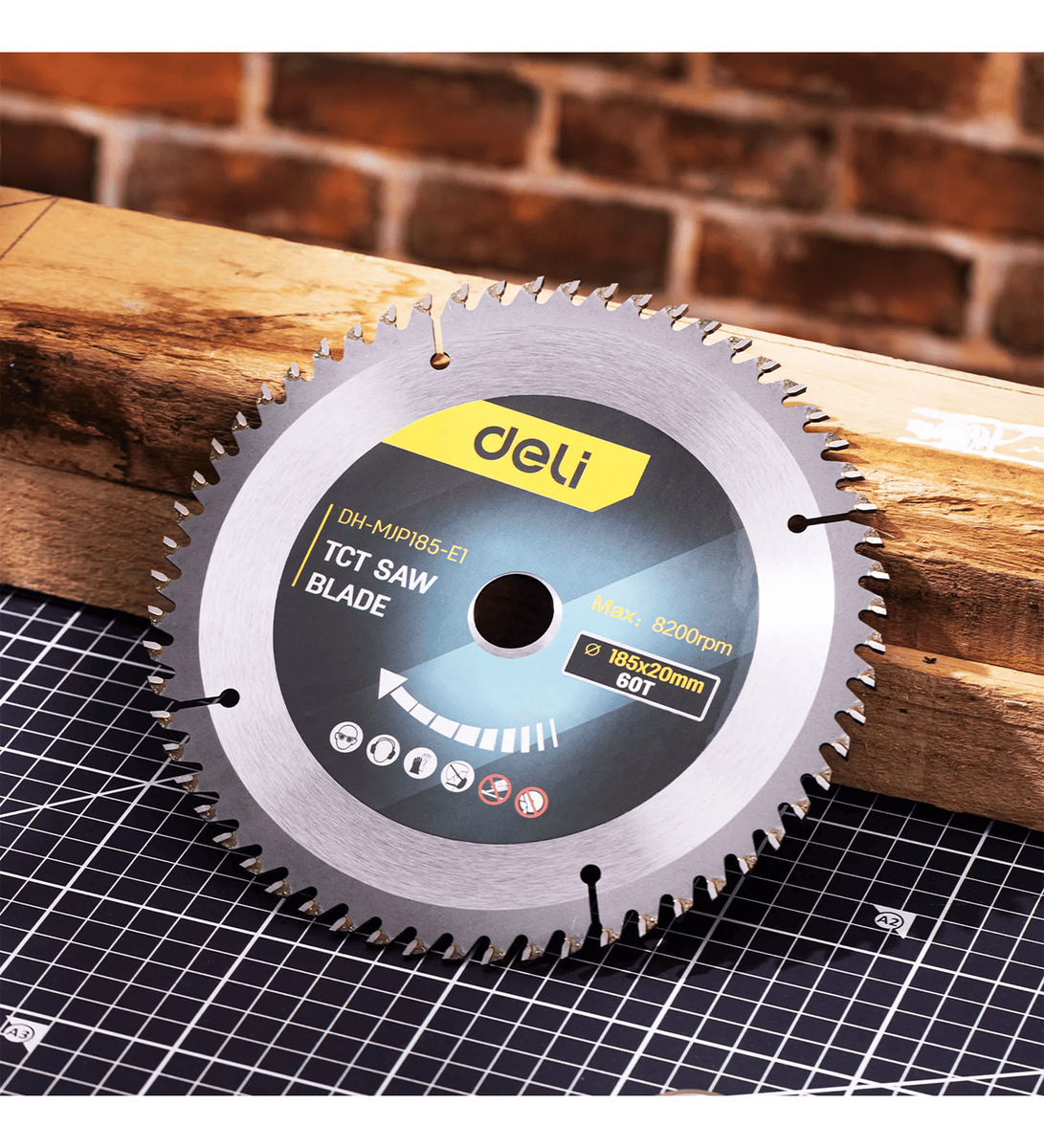 Lámina - Sierra Circular 7 1/4 60 Dientes 185x20x60t Deli - Imagen 2