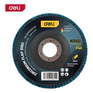 Disco Flap Zirconio 115 Mm Grano 40 X 10 - 10 Un Deli