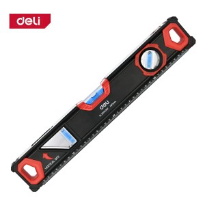 Nivel Magnético Profesional 400 Mm - Negro Deli