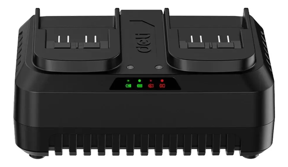 Cargador Doble De Baterias 20 V Deli - Imagen 2