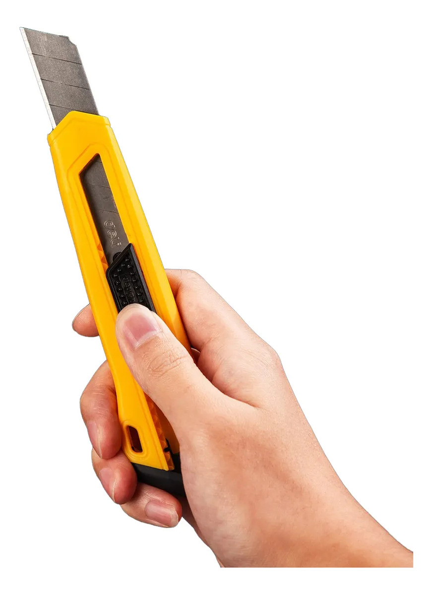 Trincheta - Cutter Plástica 18mm Deli - Imagen 2