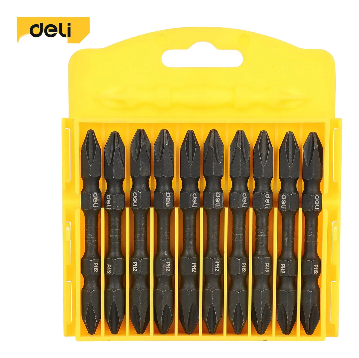 Puntas Para Atornillador De Impacto Ph2 X 65mm 10un Deli