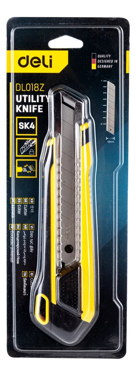 Trincheta Plástico Y Metal 18mm Deli - Imagen 4