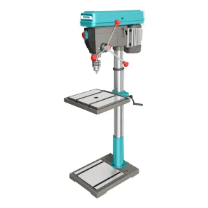 Taladro De Banco Total 1500w, Línea Industrial - Mesa Ajustable De 42x47cm, Mandril 20mm, 9 Velocidades, 1.7m Altura - Tdp3211005