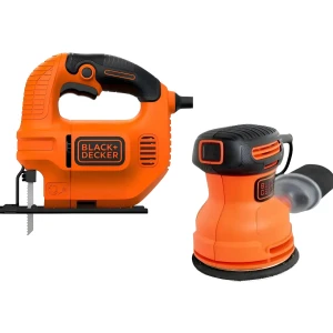 Lijadora Orbital y Sierra Caladora Black+Decker BDER0100 KS501 Naranja
