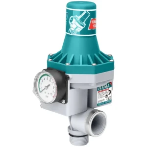 Press Control Total - Controlador Automático Para Bomba De Agua, Conexión 90º De 1'' - Con Medidor De Presión - TWPS102