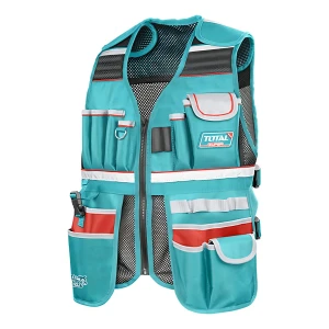 Chaleco Total Porta Herramientas, Poliéster Con Malla De Aire, Con Correas Ajustables, 17 Bolsillos - TTVT16025