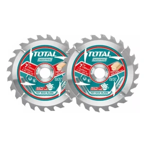 Set 2 Discos Corte Madera Total Para Circular, 7.1/4'' 185mm, Eje 20mm, 24 Dientes - TAC2331853