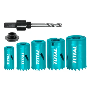 Juego 5 Sierras Copa Total, Mechas Bimetal, Madera Pvc Aluminio, 19,22,29,32,35mm - TACSH1071