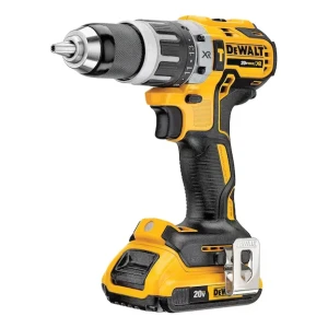 Taladro percutor atornillador inalámbrico de 13mm DeWalt DCD796D2 + 2 baterías de 2Ah + accesorio con maletín de transporte