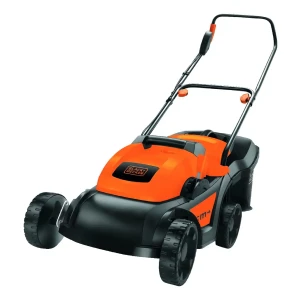 Cortadora de pasto eléctrica Black+Decker GR3800 con bolsa recolectora de 1.6 kW y color naranja/negro