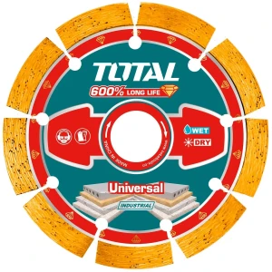 Disco Corte Total Diamantado Segmentado Para Amoladora, 9'' 230mm, Eje 22.2mm, Seco Y Húmedo - Tac2172301