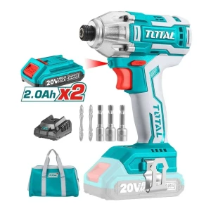 Atornillador Impacto Total 1/4'' 2 Baterías, S/carbones Turquesa