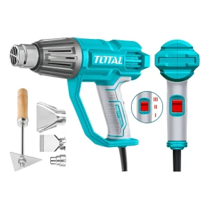 Pistola De Calor Total 2000w Industrial, 3 Temperaturas 50/450/550°c - Incluye 3 Boquillas Y 1 Raspador - Tb20078
