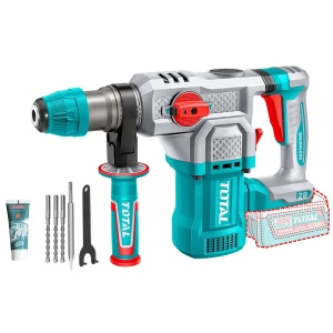 Rotomartillo Inalámbrico Total 20v, Industrial - Motor Brushless, Sin Carbones - 4.5 J, Encastre Sds Plus - No Incluye Batería Ni Cargador - Trhli20286