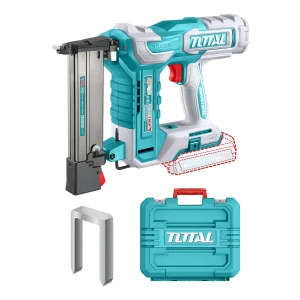 Engrampadora Inalámbrica Total 20v Para Madera, Motor Sin Carbones - Con 400 Grampas De 40mm Y Maletín - No Incluye Batería Ni Cargador - TCSNLI6005