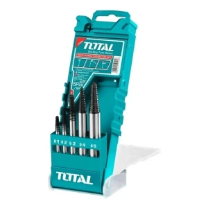Juego De 5 Extractores De Tornillos Total, Contramachos, 3mm A 18mm, Línea Industrial - TACSE0056