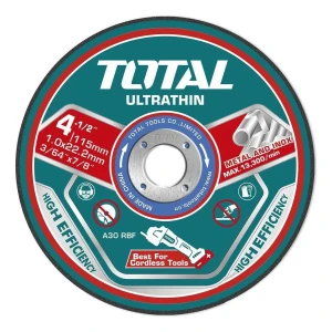 Set 25 Discos Corte Metal Total, Para Amoladora 4.1/2'' 1mm Turquesa
